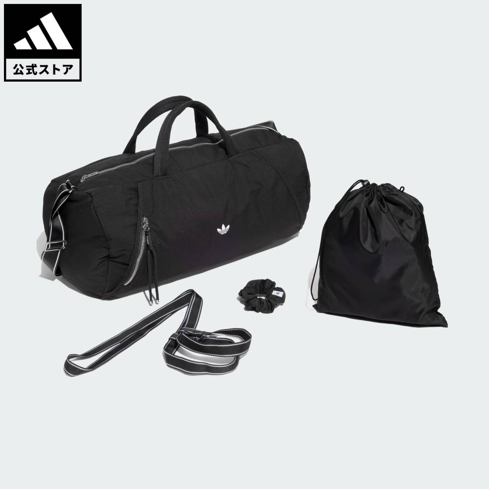 【公式】アディダス adidas 返品可 ジム・トレーニング アディダス オリジナルス スポート ダッフルバッグ ミディアム オリジナルス レディース アクセサリー バッグ・カバン 黒 ブラック LC7961