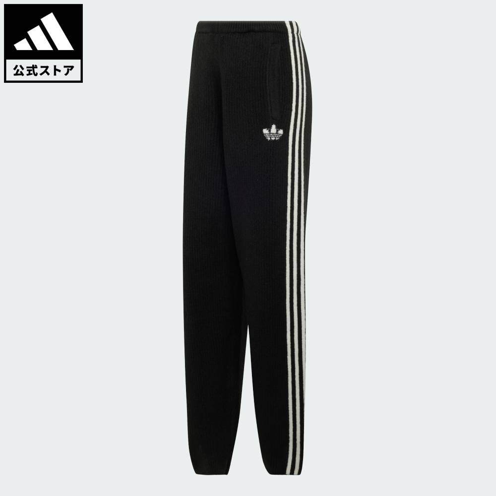 【公式】アディダス adidas 返品可 ソーシャルギフト対象 ライフスタイル ADIDAS ORIGINALS BY JENNIE ニット ルーズ パンツ オリジナルス レディース ウェア・服 ボトムス 黒 ブラック LD8918