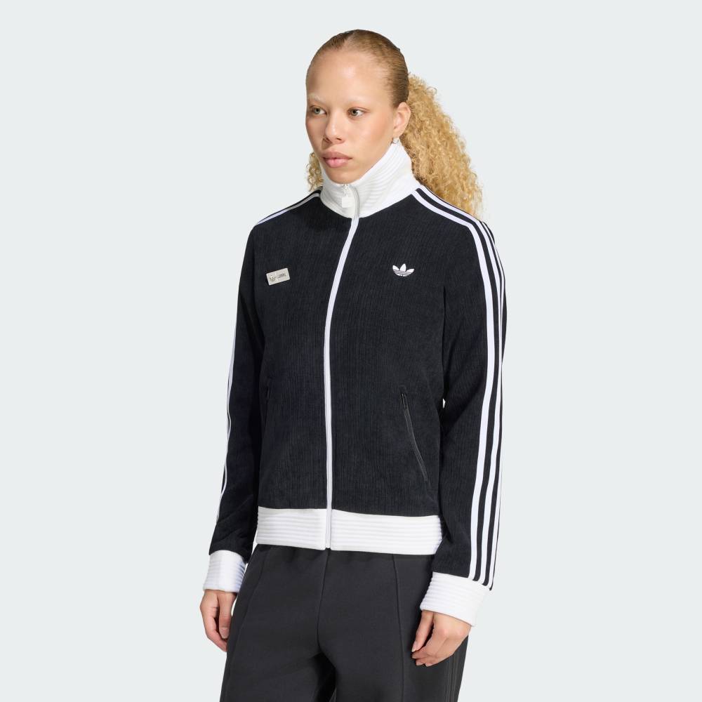 【公式】アディダス adidas 返品可 ソーシャルギフト対象 ライフスタイル ADIDAS ORIGINALS BY JENNIE ファン OG トラックトップ オリジナルス レディース ウェア・服 ジャージ 黒 ブラック LD8924 (2)