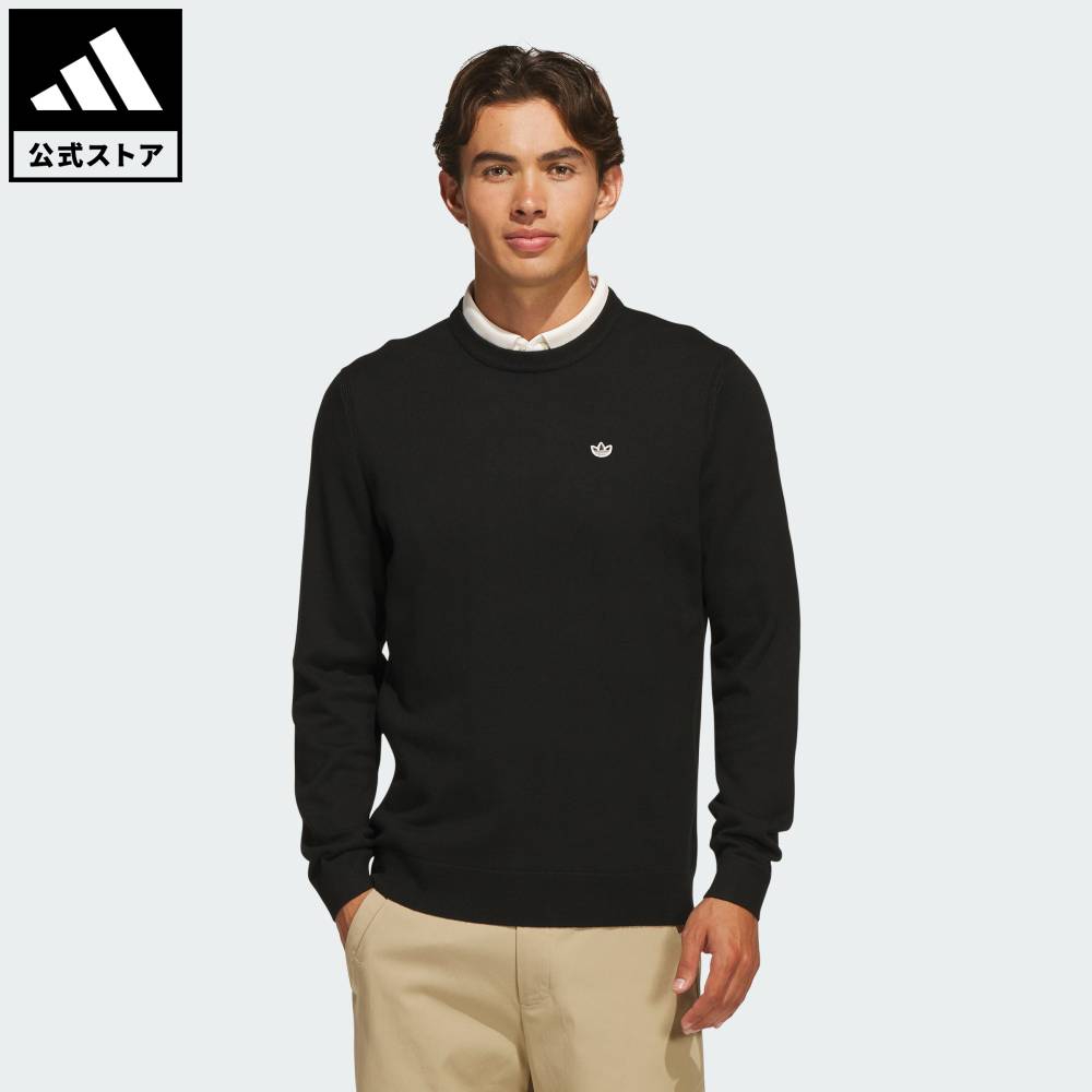 【公式】アディダス adidas 返品可 ゴルフ オリジナルス カシミヤ セーター オリジナルス メンズ ウェア・服 スウェット（トレーナー） 黒 ブラック KS5727