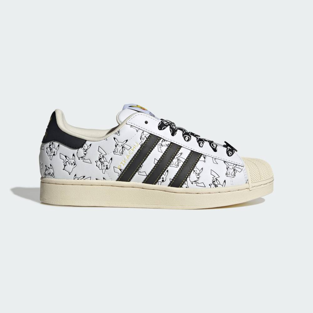 【公式】アディダス adidas 返品可 ソーシャルギフト対象 ライフスタイル Pokémon スーパースターII / Pokémon SUPERSTAR II オリジナルス ユニセックス シューズ・靴 スニーカー 白 ホワイト KI2857 — vista 3