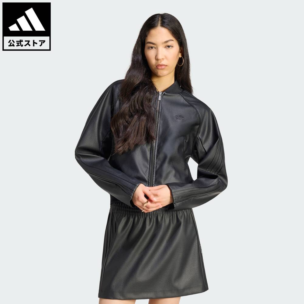 【公式】アディダス adidas 返品可 ソーシャルギフト対象 ライフスタイル プレザー SST トラックトップ オリジナルス ユニセックス ウェア・服 ジャージ 黒 ブラック KQ6433