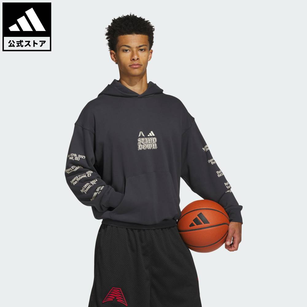 【公式】アディダス adidas 返品可 バスケットボール アンソニー・エドワーズ スタンド ダウンパーカー パフォーマンス ユニセックス ウェア・服 パーカー（フーディー） グレー KU6379