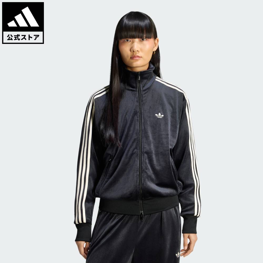 【公式】アディダス adidas 返品可 ソーシャルギフト対象 ライフスタイル ファイヤーバード ベロア トラックトップ オリジナルス ユニセックス ウェア・服 ジャージ 黒 ブラック LC8070
