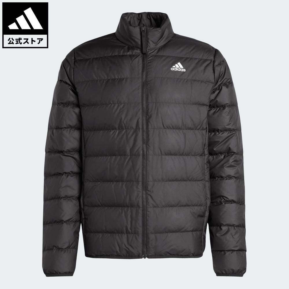 【50％OFFクーポン対象 10/14 20:00～10/21 23:59】 【公式】アディダス adidas 返品可 アウトドア エッセンシャルズ ライトダウンジャケット スポーツウェア メンズ ウェア・服 ジャケット 黒 ブラック JN4342