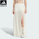 【20%OFFクーポン対象 06/04 20:00~06/11 01:59】【公式】アディダス adidas 返品可 ライフスタイル プレミアム オリジナルス フローウィ マキシスカート オリジナルス レディース ウェア・服 スカート 白 ホワイト IN4278