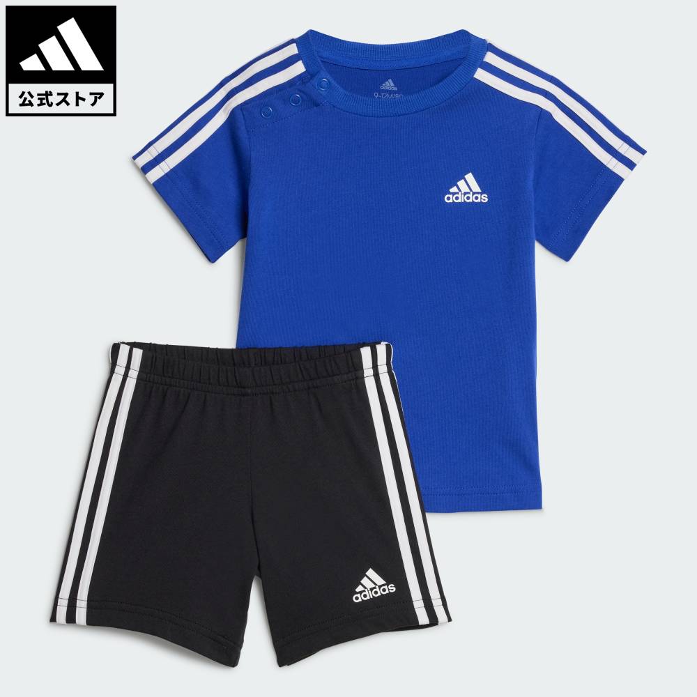 【20%OFF 9/4-9/11】【公式】アディダス adidas 返品可 エッセンシャルズ スポーツ セットアップ スポーツウェア キッズ／子供用 ウェア・服 セットアップ 青 ブルー IS2509 上下 p0904のサムネイル