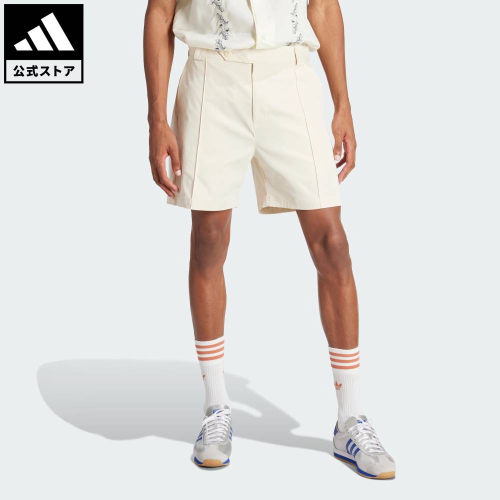 【20%OFF 6/4-6/11】【公式】アディダス adidas 返品可 ライフスタイル アディダス プレミアム Ref ショーツ オリジナルス メンズ ウェア・服 ショートパンツ・短パン 白 ホワイト IU0211 p0608
