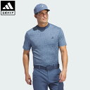 【公式】アディダス adidas 返品可 ゴルフ 【ゴルフ】ミニヘリンボーン ストレッチドライモック パフォーマンス メンズ ウェア・服 ポロシャツ 青 ブルー...