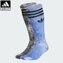 【公式】アディダス adidas 返品可 ライフスタイル タイダイ クルーソックス 2足組 オリジナルス ユニセックス アクセサリー ソックス・靴下 黒 ブラッ...