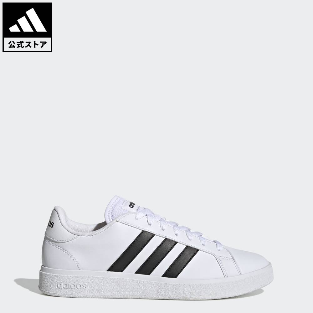 乐天商城 - 【公式】アディダス adidas 返品可 ライフスタイル グランドコート TD ライフスタイル コート カジュアル / GrandCourt TD Lifestyle Court Casual スポーツウェア メンズ シューズ・靴 スニーカー 白 ホワイト GW9250 ローカット