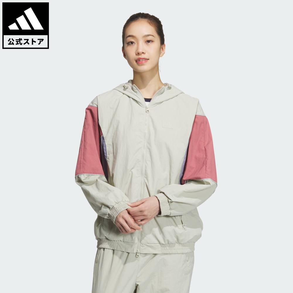 【ポイント15倍 06/18 00:00～23:59】【公式】アディダス adidas 返品可 ライフスタイル BYD3S WV JKT スポーツウェア レディース ウェア・服 ジャージ ベージュ JG8162 jo_24fw