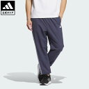 【公式】アディダス adidas 返品可 ライフスタイル ワーディング ルーズフィット シワ加工ナイロンウーブン 起毛トリコット裏地付きパンツ(ジェンダーニュートラル) スポーツウェア ユニセックス ウェア・服 ボトムス 青 ブルー JH1016 下 jo_24fw
