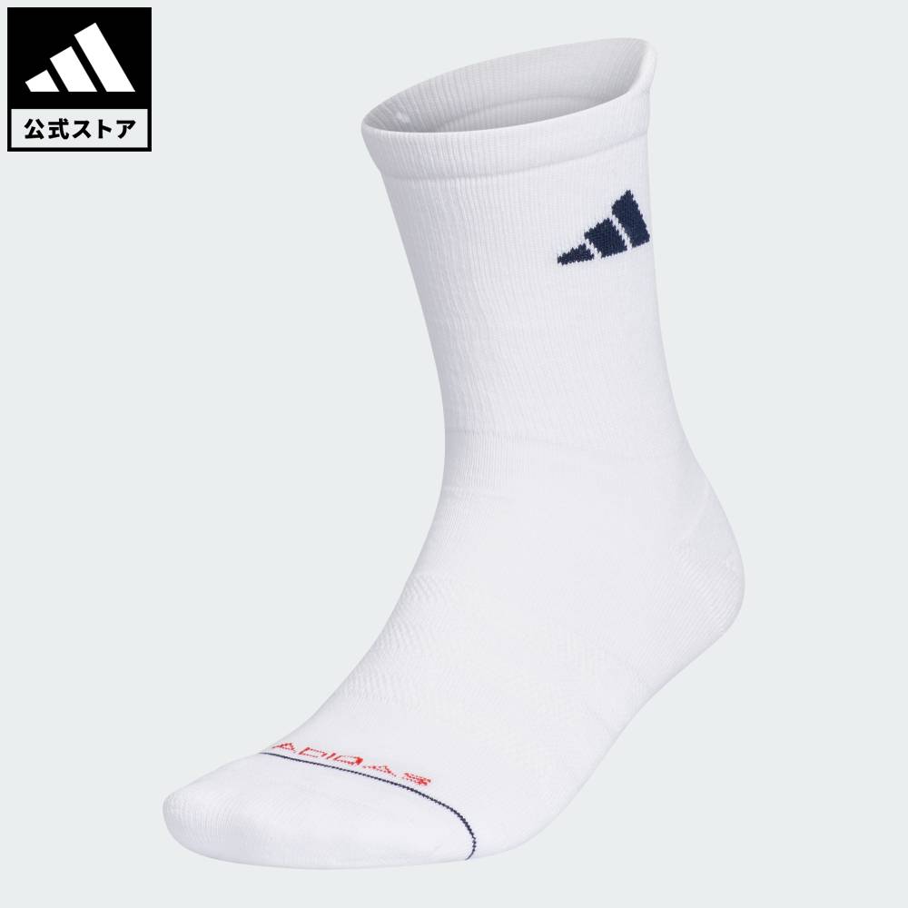 【公式】アディダス adidas 返品可 ゴルフ 【ゴルフ】クルー丈 箱入リ クッションソックス パフォーマンス メンズ アクセサリー ソックス・靴下 白 ホワ...