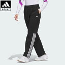 【公式】アディダス adidas 返品可 ゴルフ 【ゴルフ】ツイストニット レトロ ワイドトラックパンツ パフォーマンス レディース ウェア・服 ボトムス 黒 ...