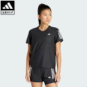 【ポイント20倍 11/01 00:00~23:59】 【公式】アディダス adidas 返品可 ランニング オウン ザ ラン 半袖Tシャツ パフォーマンス レディース ウェア・服 Tシャツ 黒 ブラック IN2961 ランニングウェア 半袖 【PT】