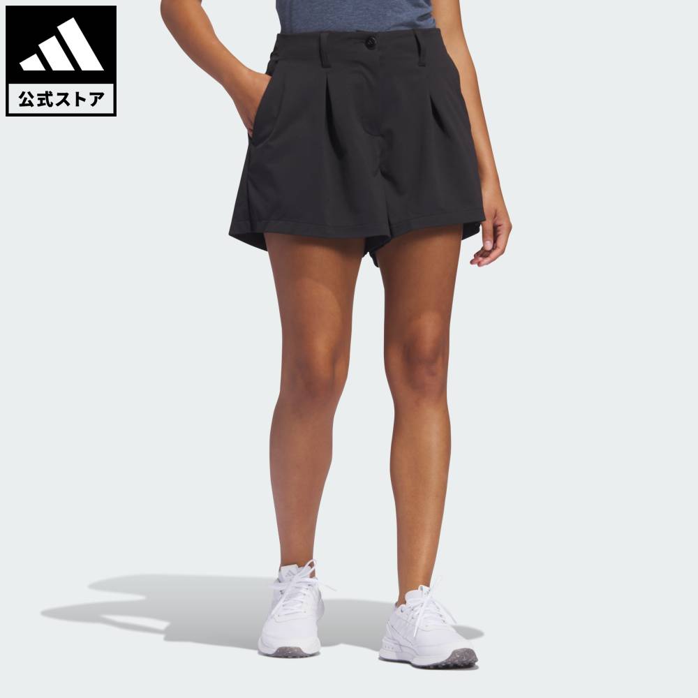 【公式】アディダス adidas 返品可 ゴルフ GO-TO タックショーツ パフォーマンス レディース ウェア・服 ショートパンツ・短パン 黒 ブラック IP4199