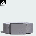 【公式】アディダス adidas 返品可 ゴルフ 【ゴルフ】リバーシブル ウェビングベルト パフォーマンス メンズ アクセサリー ベルト グレー IQ2909