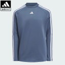 【公式】アディダス adidas 返品可 ゴルフ 【ゴルフ】GIRLS スリーストライプス クルーネック 長袖シャツ パフォーマンス キッズ/子供用 ウェア・服 スウェット(トレーナー) 青 ブルー IW1207
