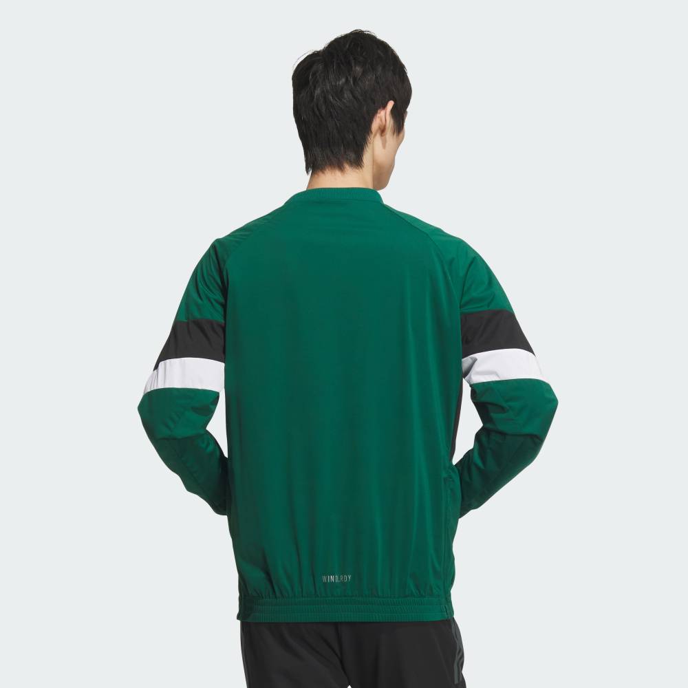 【公式】アディダス adidas 返品可 ゴルフ 【ゴルフ】WIND.RDY アーカイブデザイン サイドジッパ付キ プルオーバー長袖ウィンド パフォーマンス メンズ ウェア・服 ジャケット 緑 グリーン IM7225
