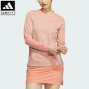 【公式】アディダス adidas 返品可 ゴルフ 【ゴルフ】モノグラム モックネック 長袖シャツ パフォーマンス レディース ウェア・服 ポロシャツ 赤 レッド...