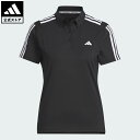【公式】アディダス adidas 返品可 ゴルフ 【ゴルフ】HEAT.RDYスリーストライプス 半袖ストレッチシャツ パフォーマンス レディース ウェア・服 ポ...