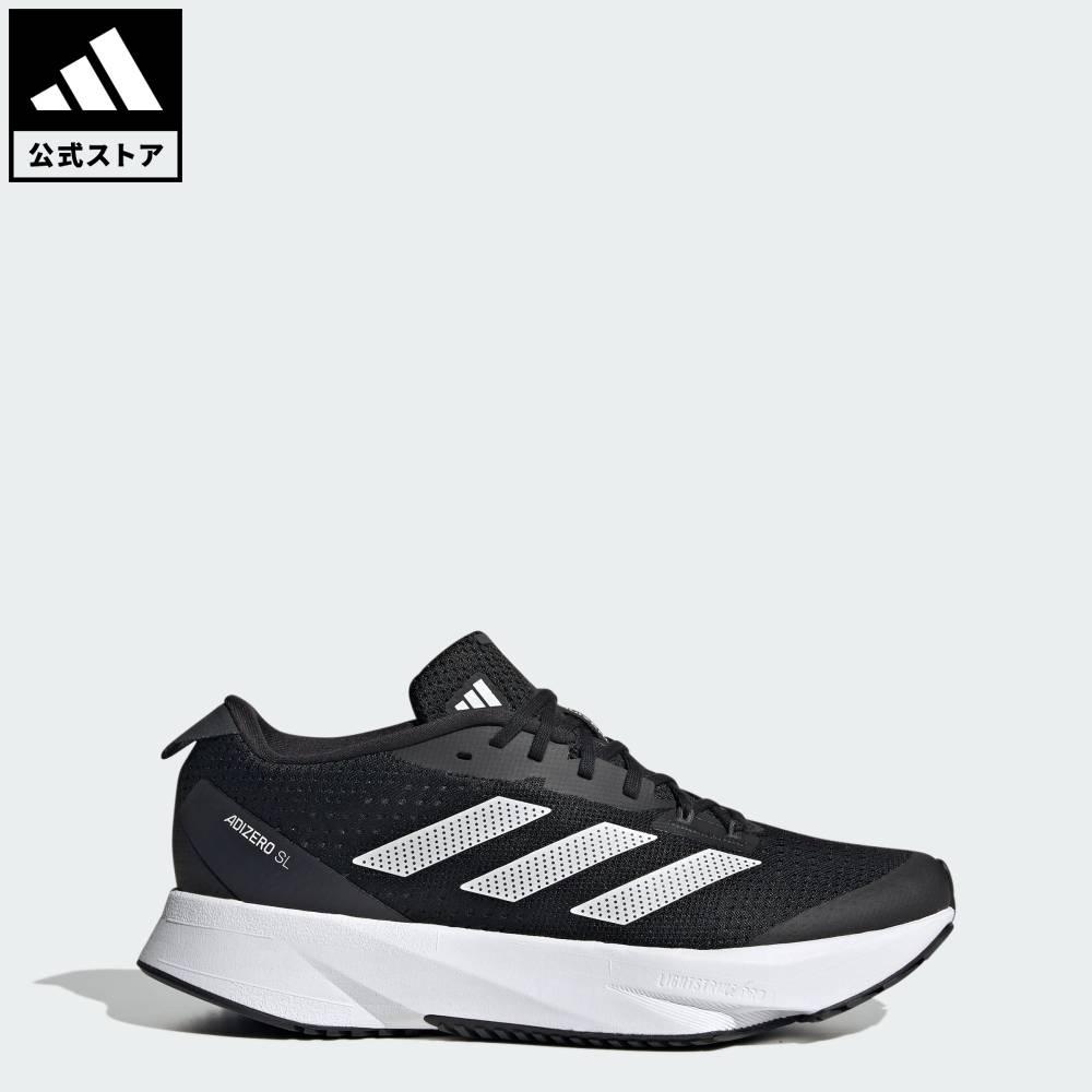 乐天商城 - 【公式】アディダス adidas 返品可 ランニング アディゼロ SL W / ADIZERO SL W パフォーマンス レディース シューズ・靴 スニーカー 黒 ブラック HQ1342 ランニングシューズ