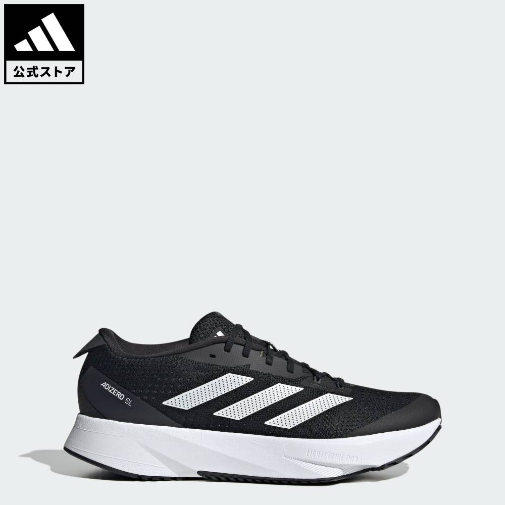 【公式】アディダス adidas 返品可 ランニング アディゼロ SL / ADIZERO SL パフォーマンス メンズ シューズ・靴 スニーカー 黒 ブラック HQ1349 ランニングシューズ