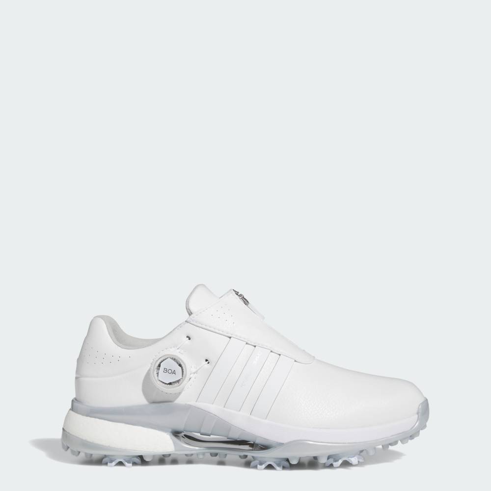 【50％OFFクーポン対象 2/4 20:00～2/10 23:59】 【公式】アディダス adidas 返品可 ゴルフ 【ゴルフ】ウィメンズ ツアー360 24 ボア / Tour360 24 BOA BOOST Golf パフォーマンス レディース シューズ・靴 スニーカー 白 ホワイト IF0265