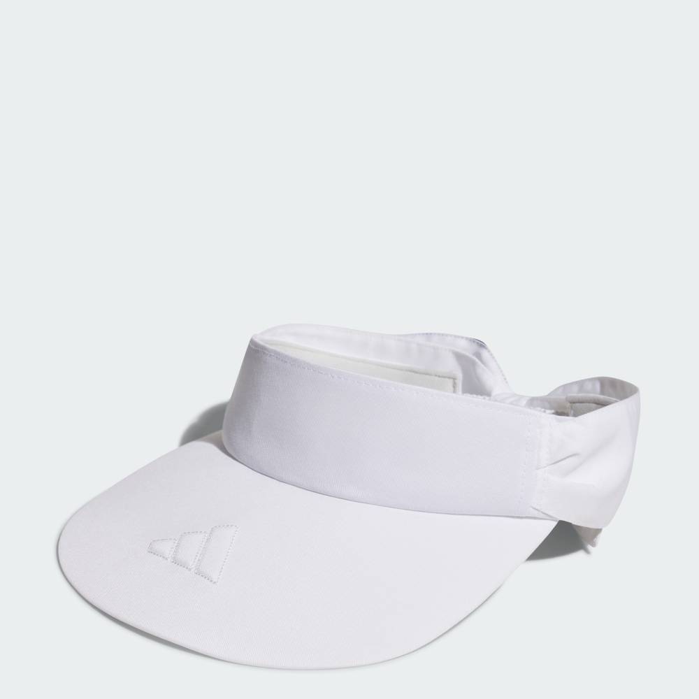 【公式】アディダス adidas 返品可 ゴルフ 【ゴルフ】スリーストライプス リボンバイザー パフォーマンス レディース アクセサリー 帽子 白 ホワイト IK9750 サンバイザー