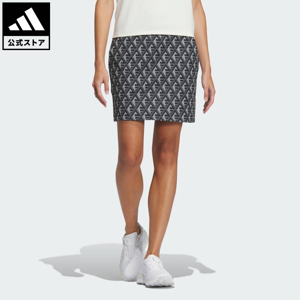 【ポイント15倍 06/20 00:00～23:59】【公式】アディダス adidas 返品可 ゴルフ 【ゴルフ】マルチカラードBOSプリントスカート パフォーマンス レディース ウェア・服 スカート 黒 ブラック IK9769