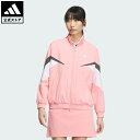 【ポイント15倍 06/25 00:00~06/27 23:59】【公式】アディダス adidas 返品可 ゴルフ 【ゴルフ】ツイストウィーブ アーカイブデザイン フルジップ長袖ジャケット パフォーマンス レディース ウェア・服 ジャケット ピンク IM7215