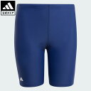 【公式】アディダス adidas 返品可 水泳 パフォーマンス ロゴ スイミング ハーフスパッツ 18cm キッズ パフォーマンス キッズ/子供用 ウェア・服 水着 青 ブルー IQ3937 p0518(4)