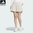 【公式】アディダス adidas 返品可 ゴルフ 【ゴルフ】テクスチャード チェック プリーツスカート ライク ショーツ パフォーマンス レディース ウェア・服 スカート ベージュ IS4769