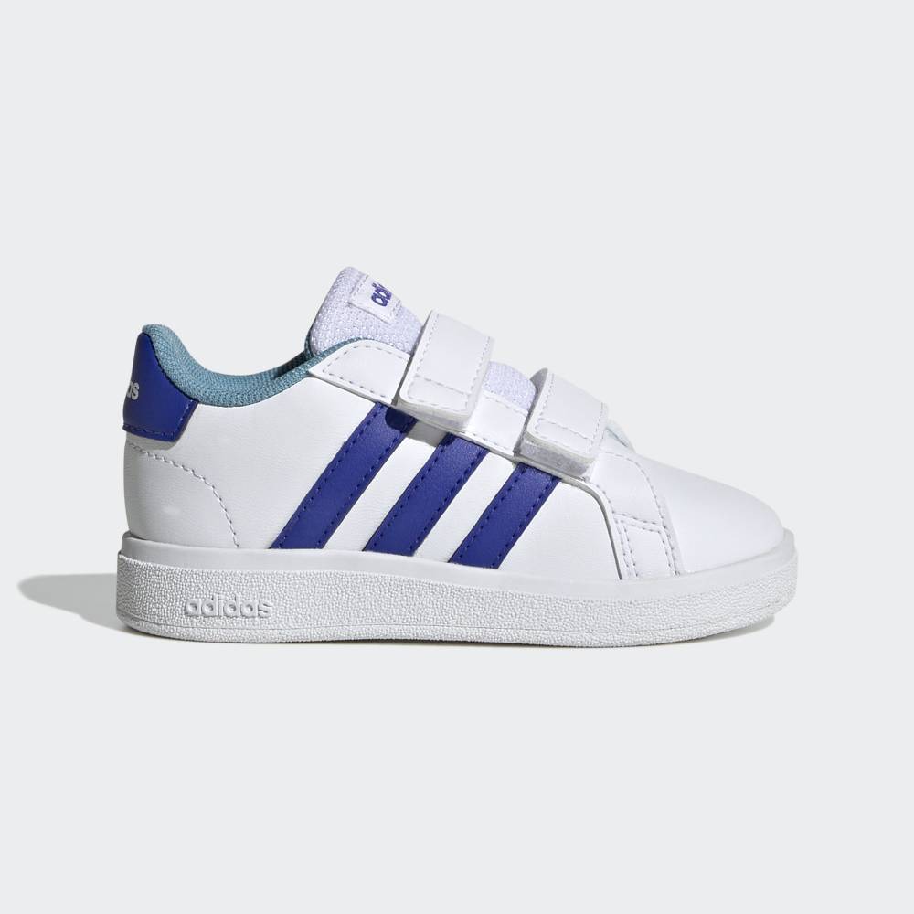�ڸ����ۥ��ǥ����� adidas ���ʲ� �ƥ˥� �����ɥ����� �饤�ե������� �̥ե����ʡ� / GrandCourt Lifestyle Hook and Loop ���ݡ��ĥ����� ���å����Ҷ��� ���塼������ ���ˡ����� �� �ۥ磻�� HP8919