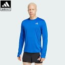 【公式】アディダス adidas 返品可 ランニング アディゼロ 駅伝 ランニング長袖Tシャツ パフォーマンス メンズ ウェア・服 Tシャツ 青 ブルー JD1...
