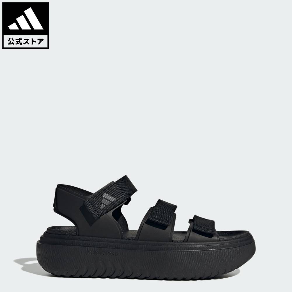 樂天商城 - 【20％OFFクーポン対象 05/23 20:00～05/27 01:59】 【公式】アディダス adidas 返品可 ライフスタイル SLYN サンダル / SLYN Sandals スポーツウェア レディース シューズ・靴 サンダル＆ビーチサンダル 黒 ブラック IH6119