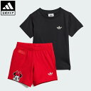 【公式】アディダス adidas 返品可 ライフスタイル ADIDAS DISNEY ミッキーマウス Tシャツセットアップ オリジナルス キッズ/子供用 ウェア...