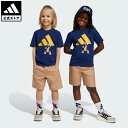 【公式】アディダス adidas 返品可 ライフスタイル ADIDAS DISNEY ミッキーマウス Tシャツセットアップ スポーツウェア キッズ/子供用 ウェ...