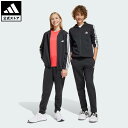 【公式】アディダス adidas 返品可 ライフスタイル エッセンシャルズ トラックスーツ キッズ スポーツウェア キッズ/子供用 ウェア・服 ジャージ 黒 ブ...