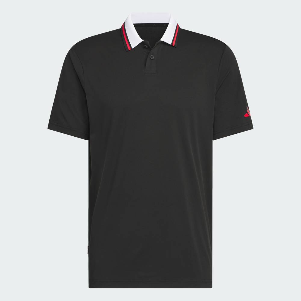 【公式】アディダス adidas 返品可 ゴルフ 【ゴルフ】ビヨンド ザ コース ツイストニット ツーボタン 半袖ポロ パフォーマンス メンズ ウェア・服 ポロシャツ 黒 ブラック IM7863