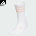 【公式】アディダス adidas 返品可 ゴルフ 【ゴルフ】クルー丈 スリーストライプ クッションソックス パフォーマンス レディース アクセサリー ソックス・靴下 白 ホワイト JD6625 p0604