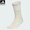 【公式】アディダス adidas 返品可 ゴルフ 【ゴルフ】クルー丈 スリーストライプ クッションソックス パフォーマンス レディース アクセサリー ソックス・靴下 ベージュ JD6626 p0604