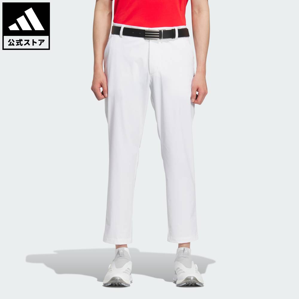 【公式】アディダス adidas 返品可 ゴルフ 【ゴルフ】EX-Stretch active スリーストライプス アンクルパンツ パフォーマンス メンズ ウェア・服 ボトムス 白 ホワイト JE7135