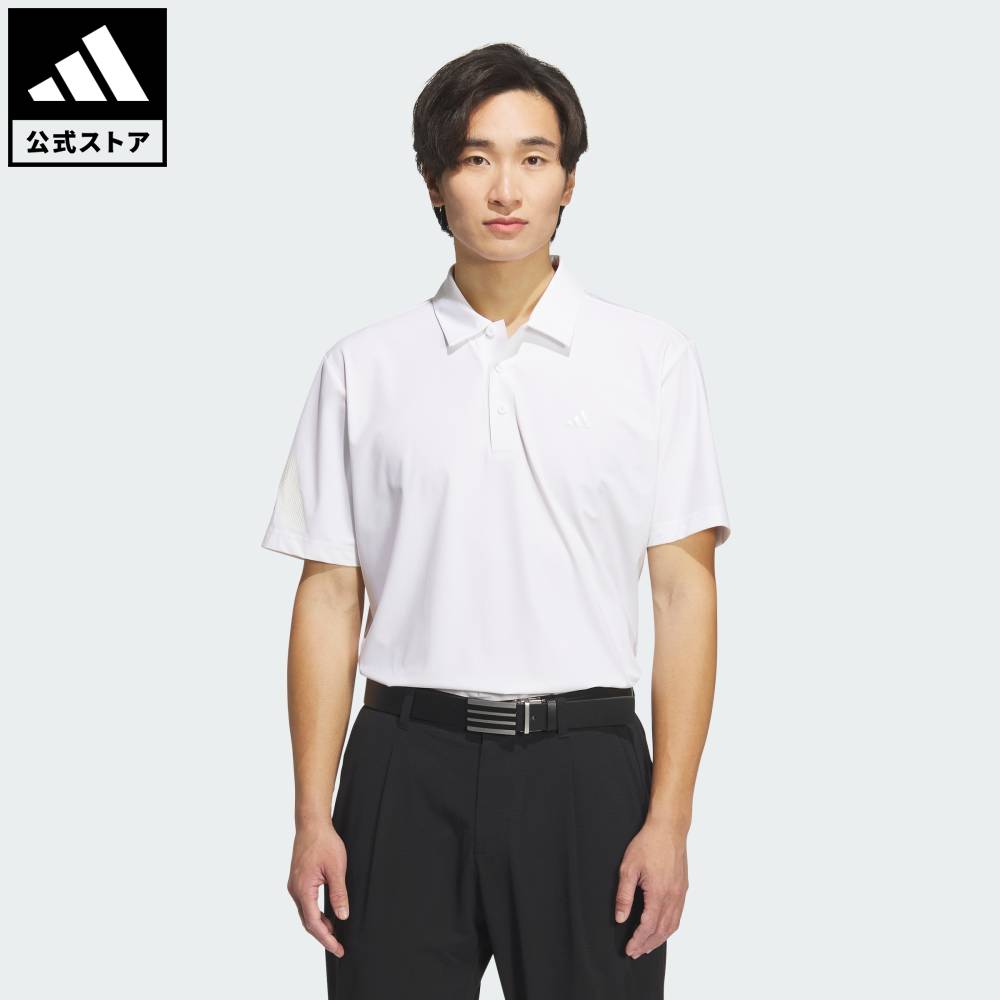 【20％OFFクーポン対象 04/14 20:00～04/20 23:59】 【公式】アディダス adidas 返品可 ゴルフ 【ゴルフ】アディゼロ バックプリント 半袖シャツ パフォーマンス メンズ ウェア・服 ポロシャツ 白 ホワイト JE8287