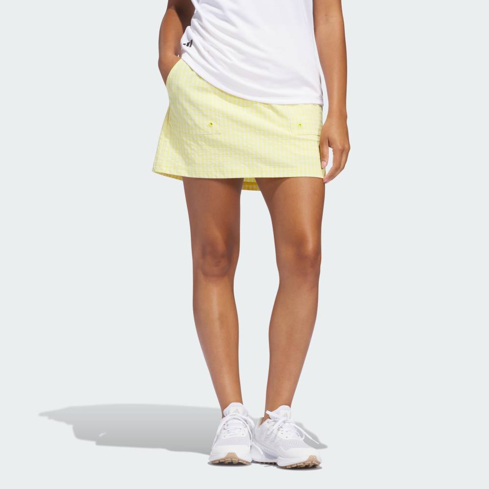 【公式】アディダス adidas 返品可 ゴルフ 【ゴルフ】アルティメット365 ギンガムスコート パフォーマンス レディース ウェア・服 スカート イエロー JE9929
