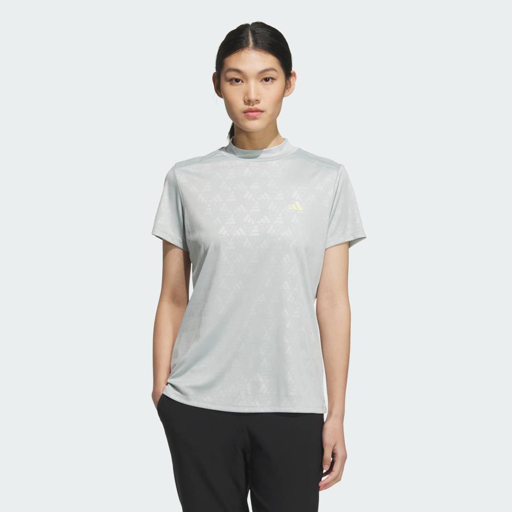 【30%OFFクーポン対象 2/13 0:00～2/15 23:59】 【公式】アディダス adidas 返品可 ゴルフ 【ゴルフ】AEROREADY デボス モックネック 半袖シャツ パフォーマンス レディース ウェア・服 Tシャツ グレー JF4559