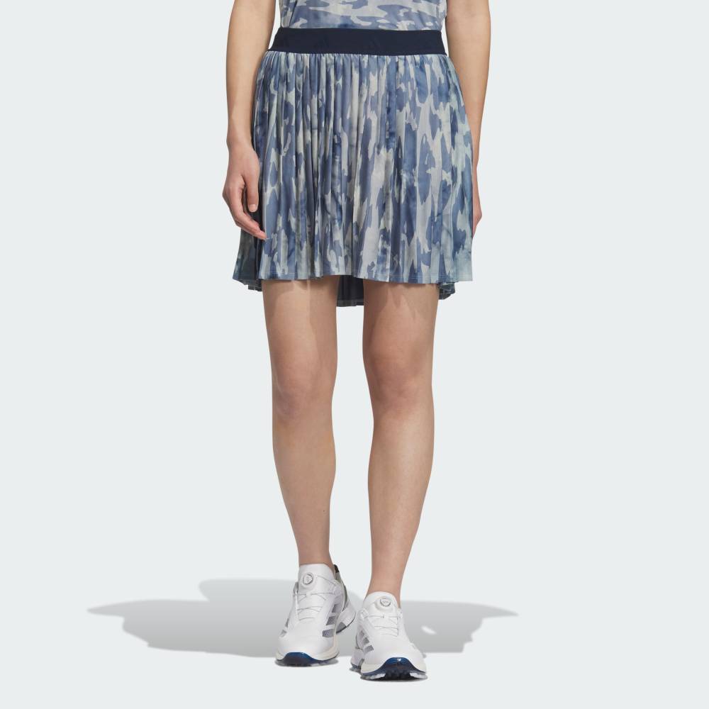 【30％OFFクーポン対象 2/19 0:00～2/23 23:59】 【公式】アディダス adidas 返品可 ゴルフ 【ゴルフ】総柄プリント スカート パフォーマンス レディース ウェア・服 スカート 青 ブルー JF4582