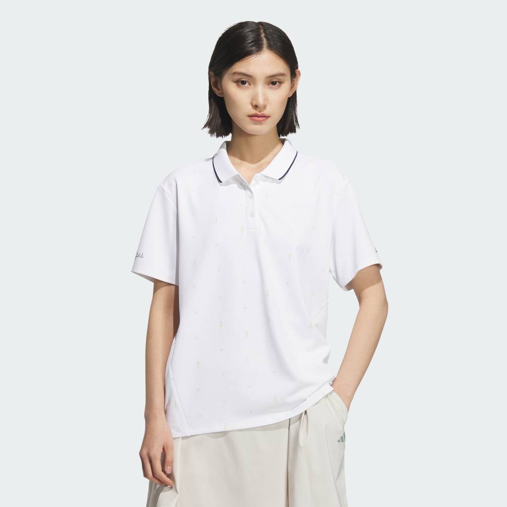 【40％OFFクーポン対象 04/14 20:00～04/20 23:59】 【公式】アディダス adidas 返品可 ゴルフ 【ゴルフ】モノグラム 半袖ポロシャツ パフォーマンス レディース ウェア・服 ポロシャツ 白 ホワイト JF4586
