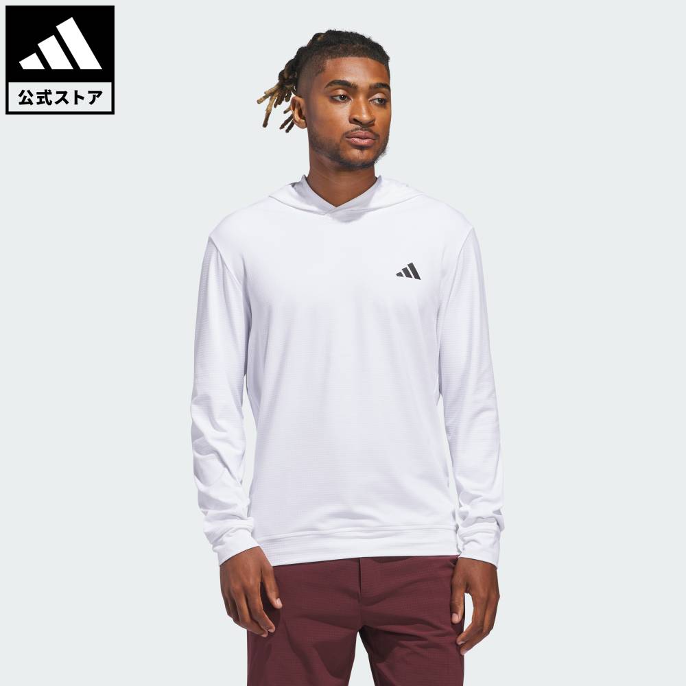Brand：パフォーマンスSports：ゴルフCategory：ウェア・服【09cf】【color:ホワイト】【size:J/S】 【size:J/M】 【size:J/L】 【size:J/XL】 【size:J/2XL】 【size:J/3XL】 スポーツブランドアディダス公式ショップ2025年02月時点の発売時販売価格よりも値下げしています【ゴルフ】アルティメット365 エレベーテッド プルオーバーフーディー肌寒い日はこのアディダスのフーディーを着て、スタイリッシュにプレーしよう。ソフトな肌触りでストレッチの効いた作りだから、変わりやすい天気の日にも重宝する。頭にフィットしやすいフードが、必要に応じてカバー力を高めてくれる。 この製品はリサイクル素材を70%以上使用。これまで作られてきた製品の素材をリユースすることは、廃棄物の量、限りある資源への依存、そしてアディダス製品のフットプリントを減らすことにつながっている。リサイクル素材を一部使用した、とびきりソフトな風合いのフーディー。レギュラーフィットフード付きポリエステル88% / ポリウレタン12%バンド仕様の袖口と裾柔らかな肌触り商品番号：JF4925色：Whiteモデル：KUH71スポーツ：ゴルフSize胸囲うしろ着丈袖丈袖口幅J/SJ/MJ/LJ/XLJ/2XL101cm106cm108cm113cm119cm72cm73cm74cm75cm76cm50cm50cm50cm51cm52cm62cm62cm62cm62cm62cm※ 上記の数値はそれぞれのサイズにおける製品の寸法を表しています。※ 商品によっては、表示の寸法から若干の誤差（1～2cm）が発生する場合があります。※ 同じサイズでも、製品の素材の特徴やデザインによって着用感が異なる場合があります。